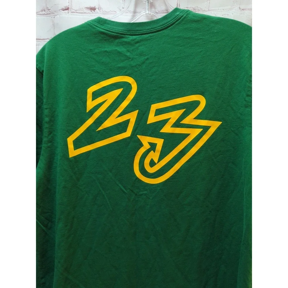 Air Jordan‎ Men's t-shirt M Medium Green Yellow 23 on back